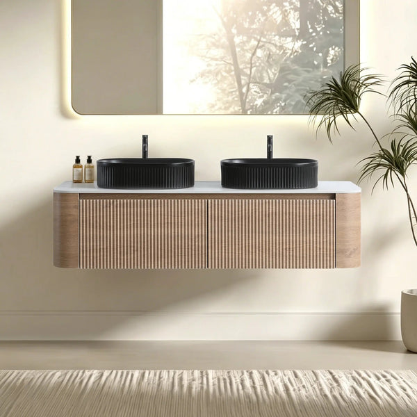 Erba 60 Inch Bathroom Vanity with Sink in Honey