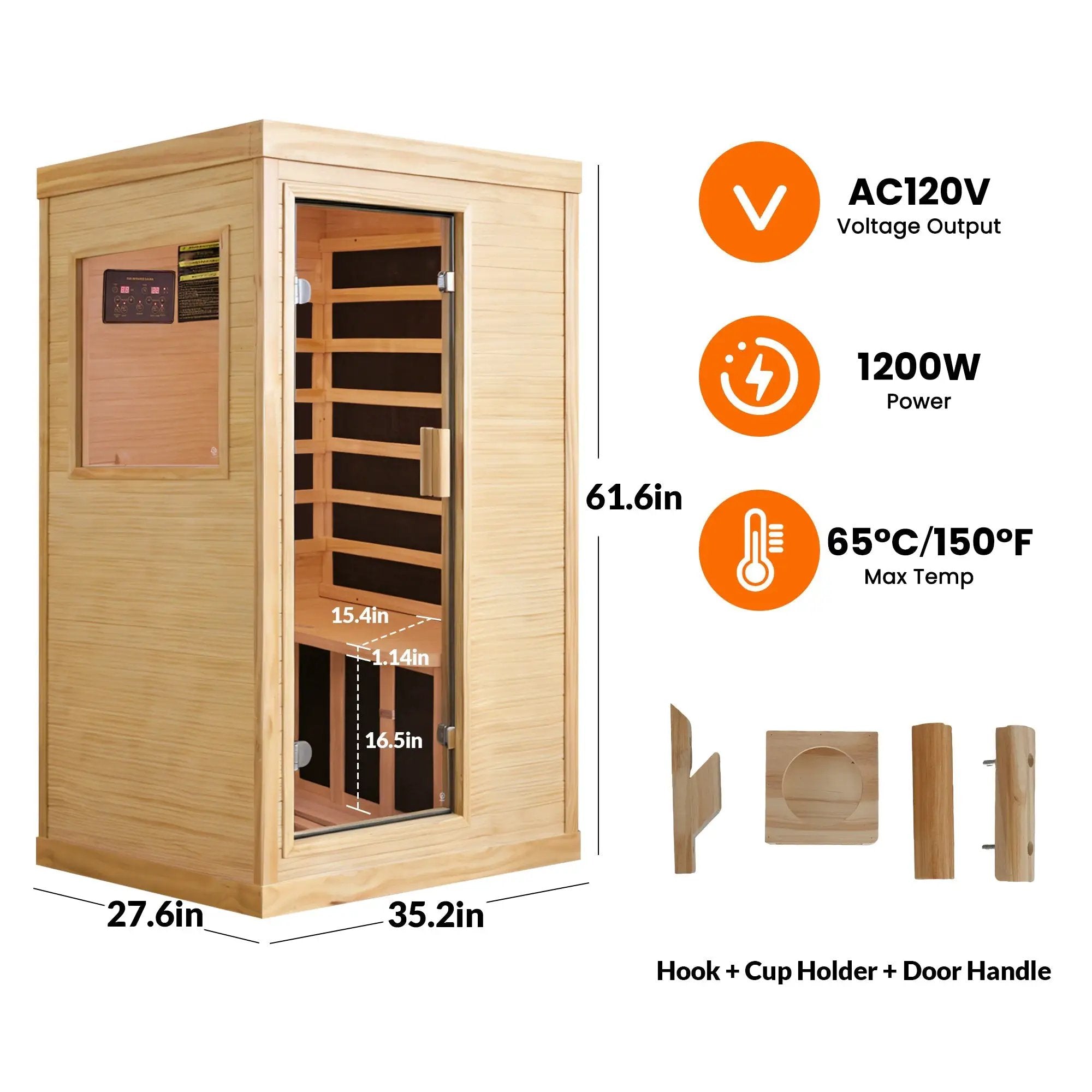 HOSAUNA Single Person Sauna by HouseOfZazla