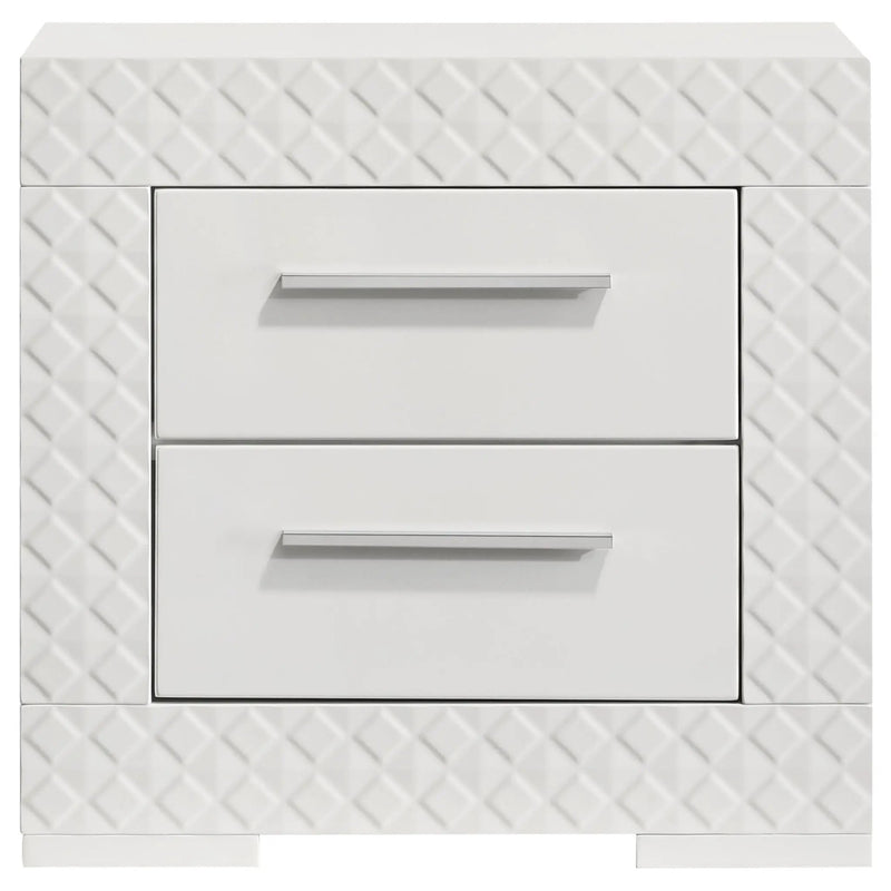 Pierce - 2 Drawer Nightstand, Bedside Table by HouseOfZazla
