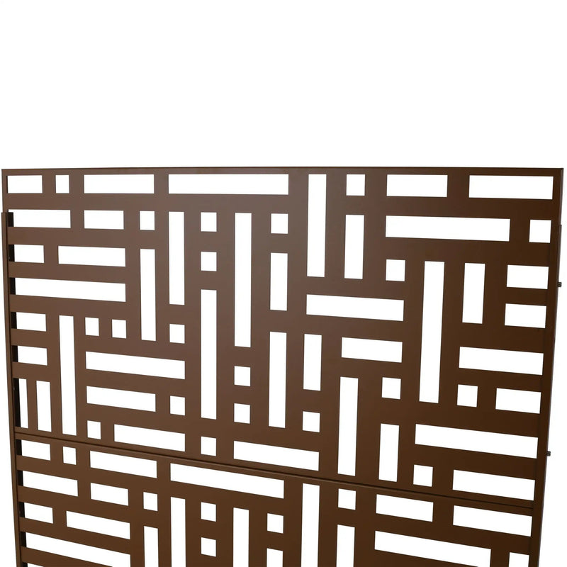 Decorative Freestanding Metal Privacy Screen For Indoor & Outdoor Use by HouseOfZazla