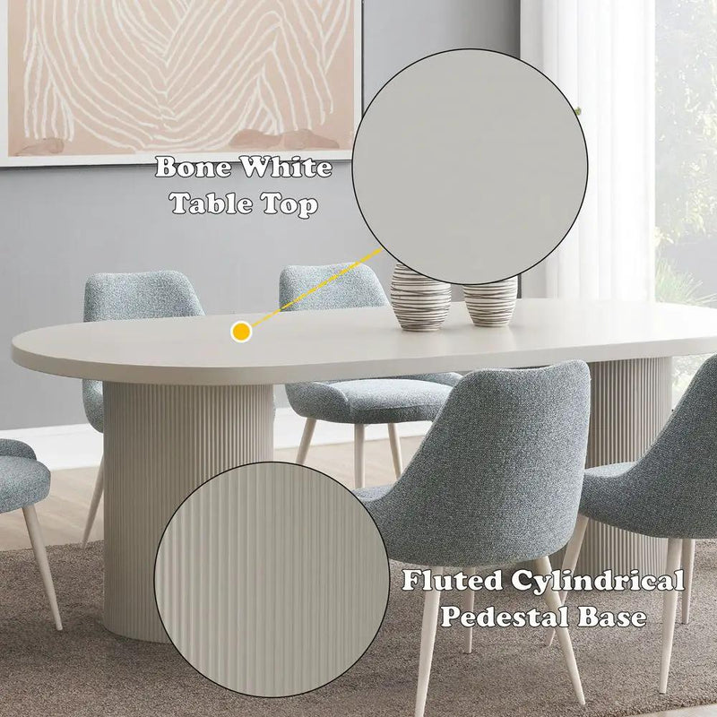 Laela - Dining Table - White by Unique Piece Furniture