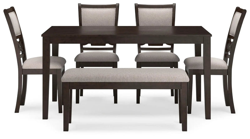 Langwest - Dining Room Table Set (Set of 6) - Brown by Unique Piece Furniture