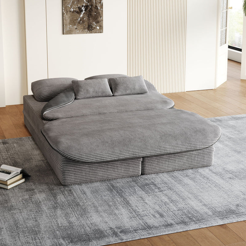 2 In 1 Foldable Sofa Bed With Multi Functional Blanket by HouseOfZazla