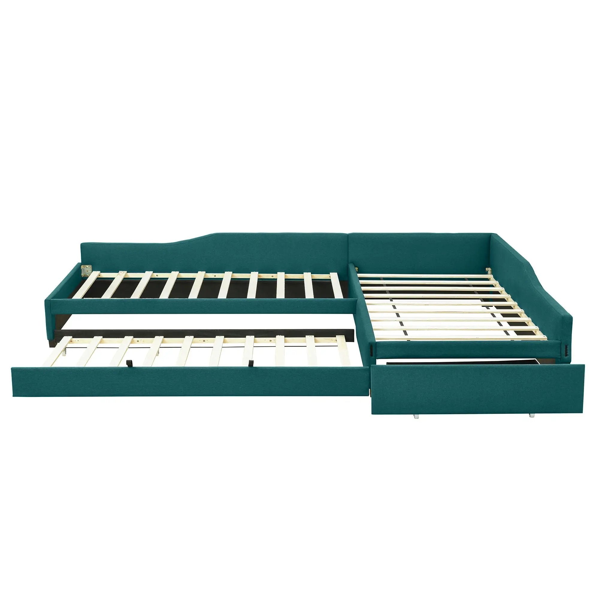 Upholstered Double Daybed With Trundle And Drawer by Unique Piece Furniture