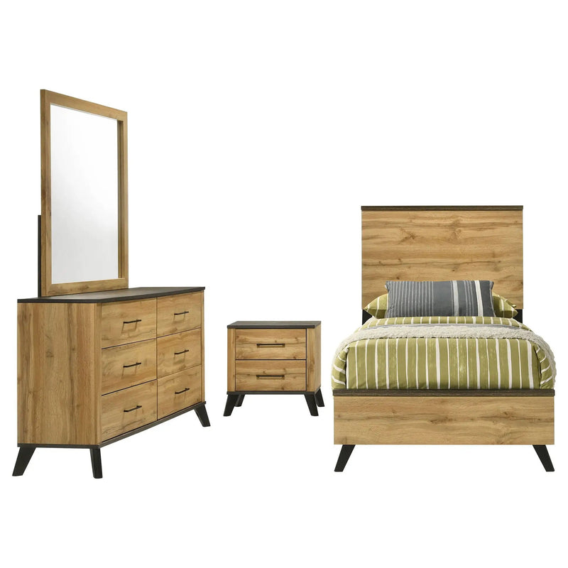 Kaywood 4-piece Twin Bedroom Set Natural Pine by Unique Piece Furniture