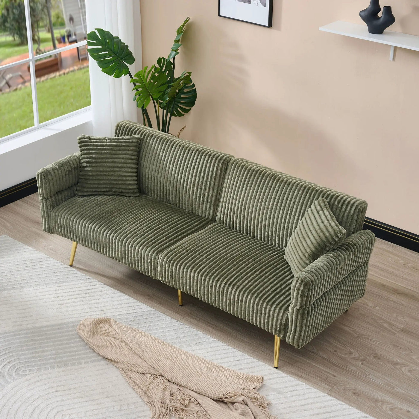 Luxury Foldable Double Sofa Bed With Folding Armrests by Unique Piece Furniture