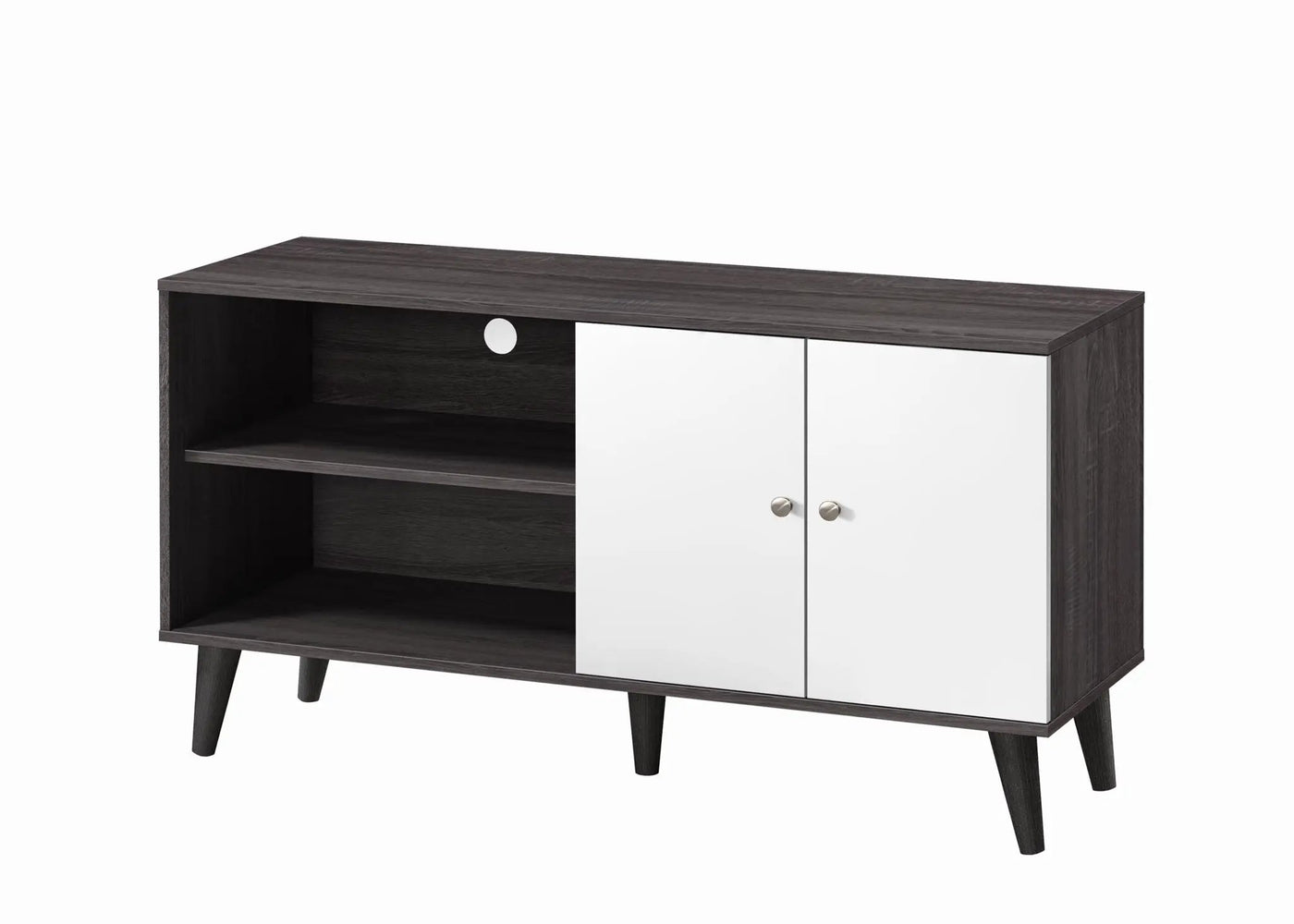 Amidon - TV Stand, With 2 Storage Shelves And 1 Cabinet by HouseOfZazla