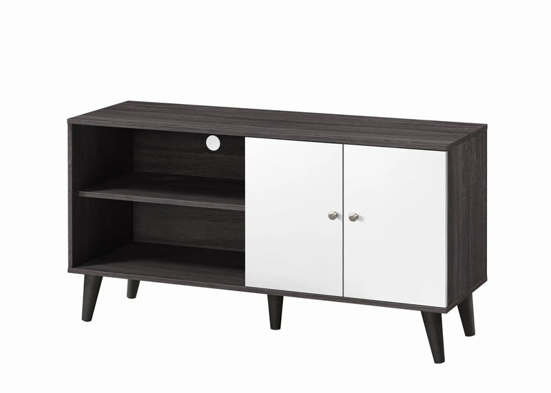 Amidon - TV Stand, With 2 Storage Shelves And 1 Cabinet by HouseOfZazla