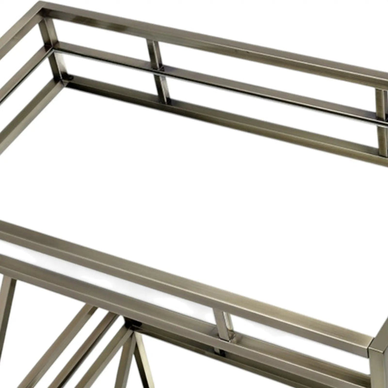 Kristensen - Serving Cart - Antique Gold by HouseOfZazla