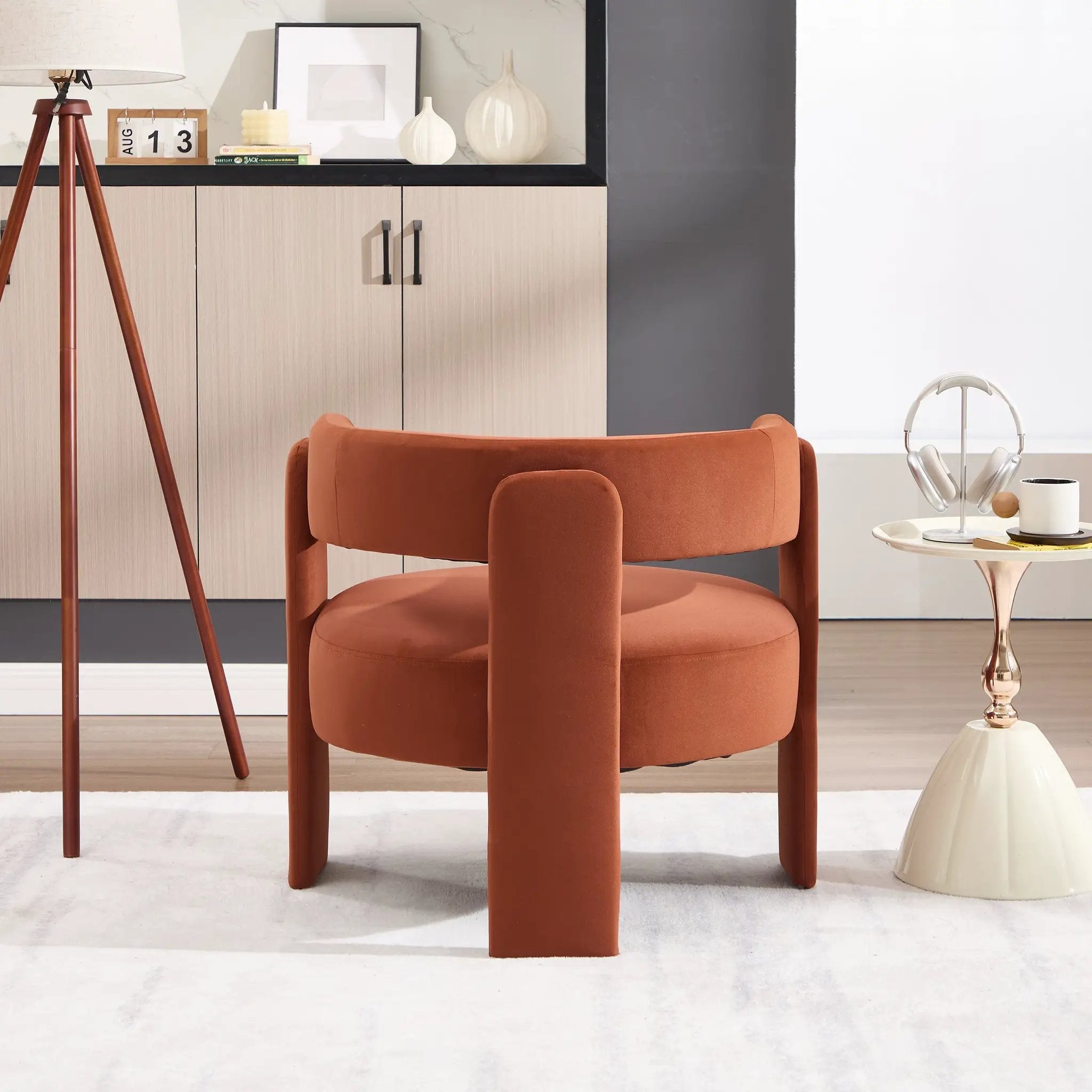 Accent Chair for Living Room, Velvet Comfy Single Sofa Chair by HouseOfZazla