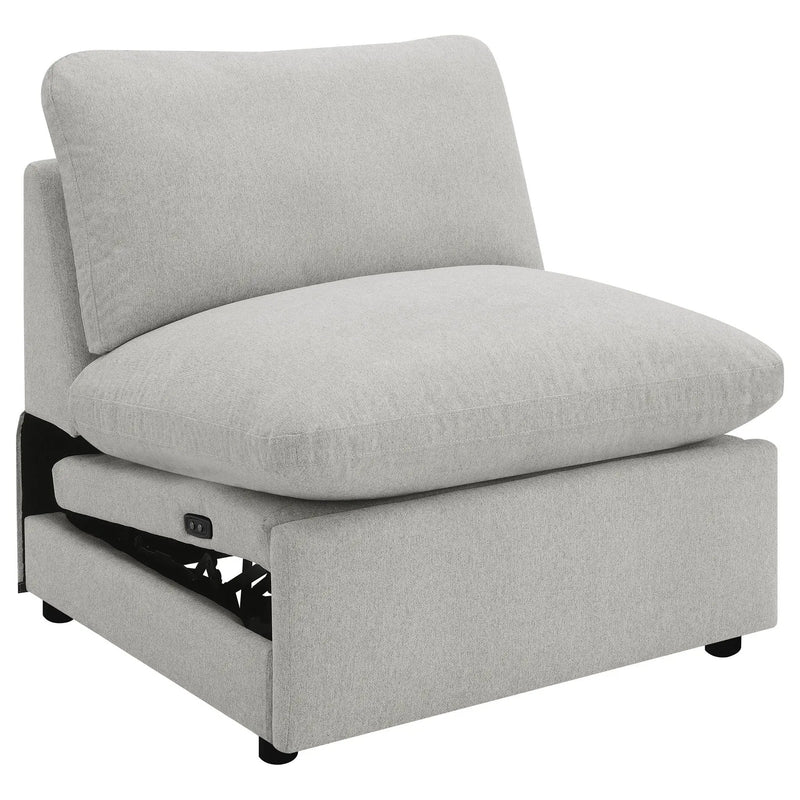 Collins 5-piece Modular Power Reclining Sectional Grey by Unique Piece Furniture