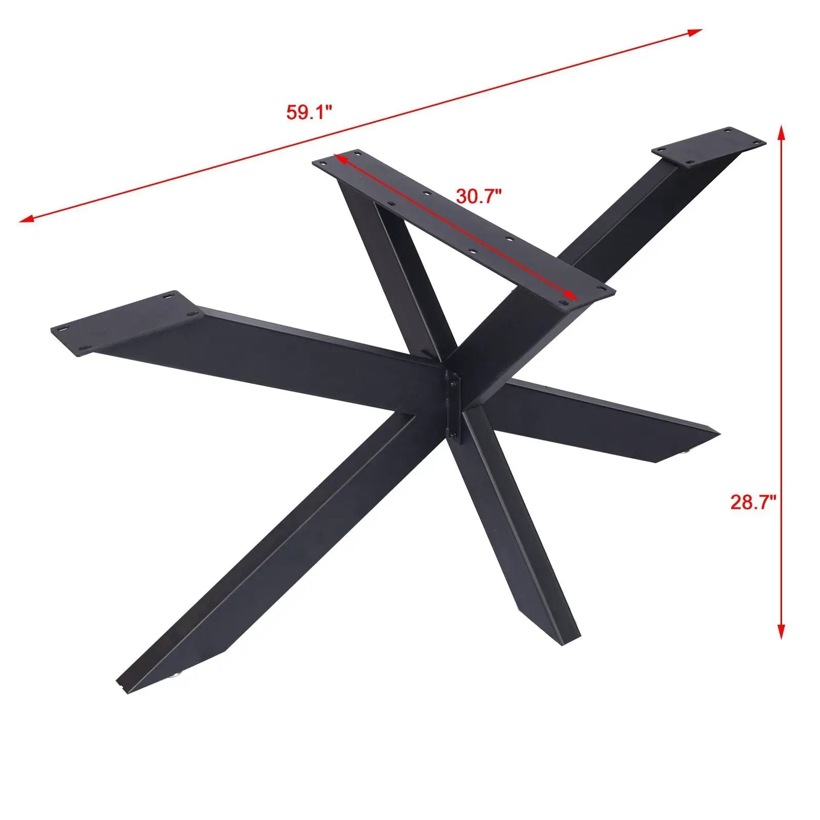Table Frame, Table Base, Spider Table Legs, Table Runner Confrerence Table - Black by HouseOfZazla