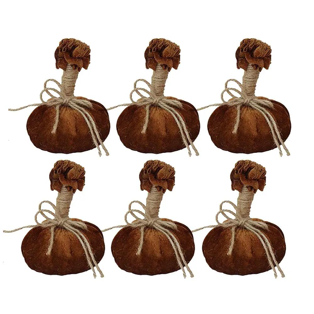 Pumpkin Ornament For Holiday Harvest Festival Fall Festival & Thanksgiving (Set of 6) by HouseOfZazla