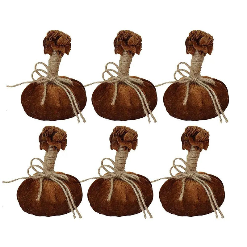 Pumpkin Ornament For Holiday Harvest Festival Fall Festival & Thanksgiving (Set of 6) by HouseOfZazla
