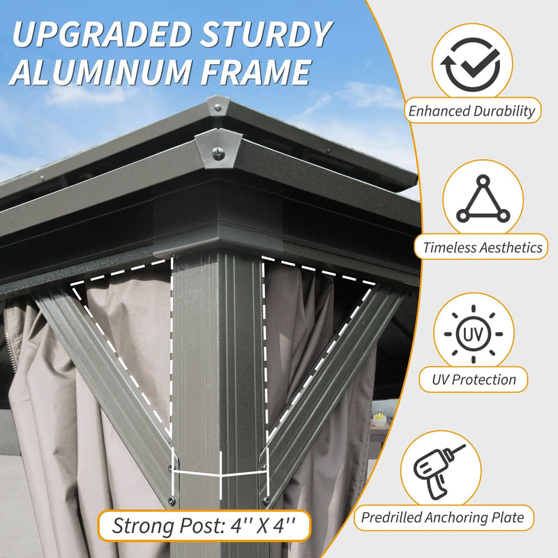 8' x 10' Hardtop Gazebo by HouseOfZazla