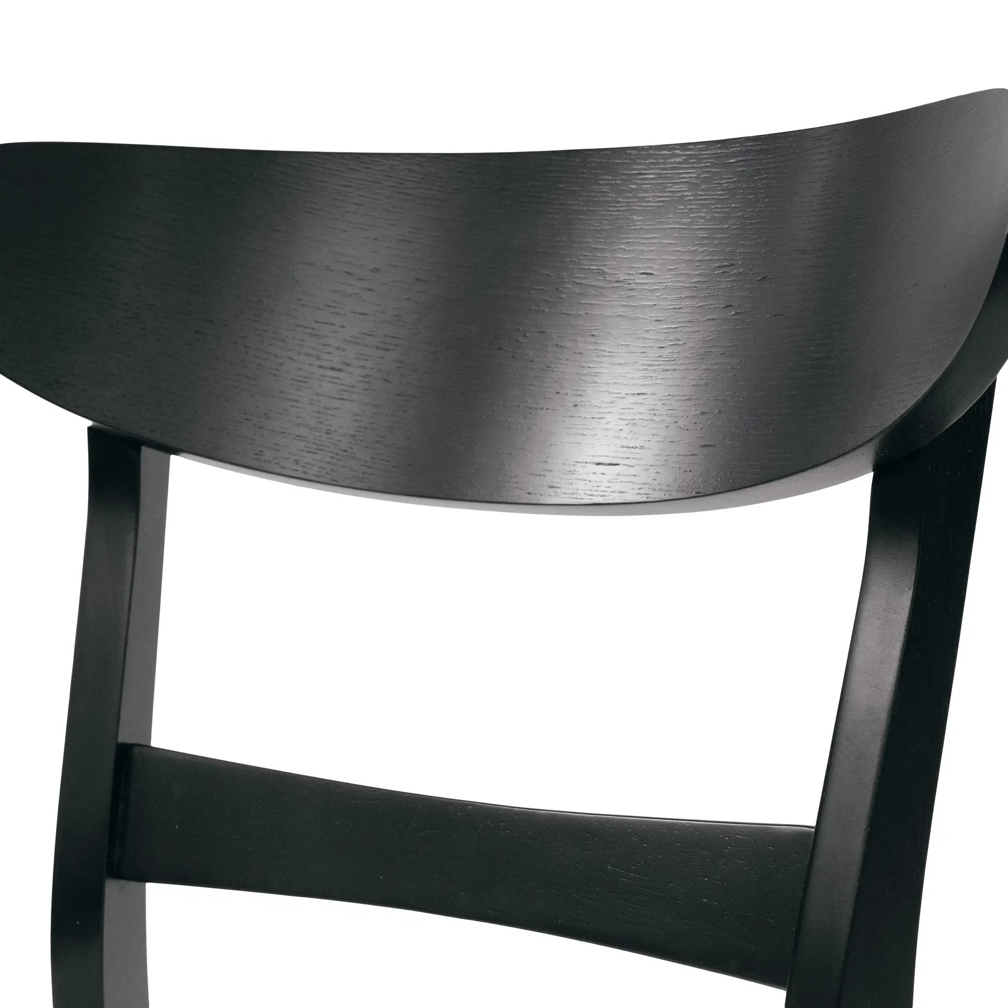 Set of 2 Mid-Century Dining Chairs - Upholstered Seat, Rubberwood Legs by HouseOfZazla