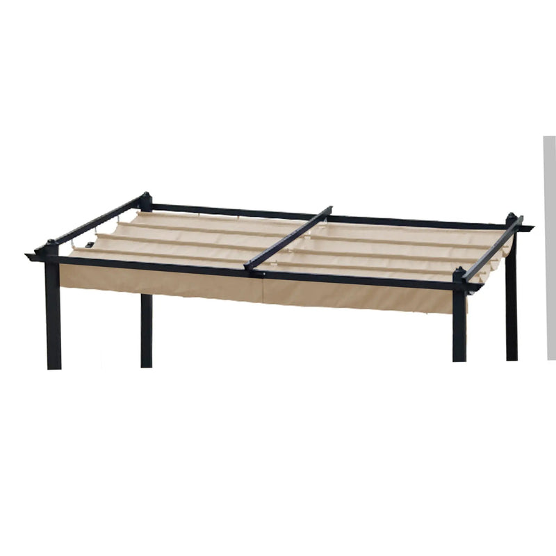Replacement Canopy Top Cover Fabric For Outdoor Patio Retractable Pergola Sun-Shelter Canopy by Unique Piece Furniture