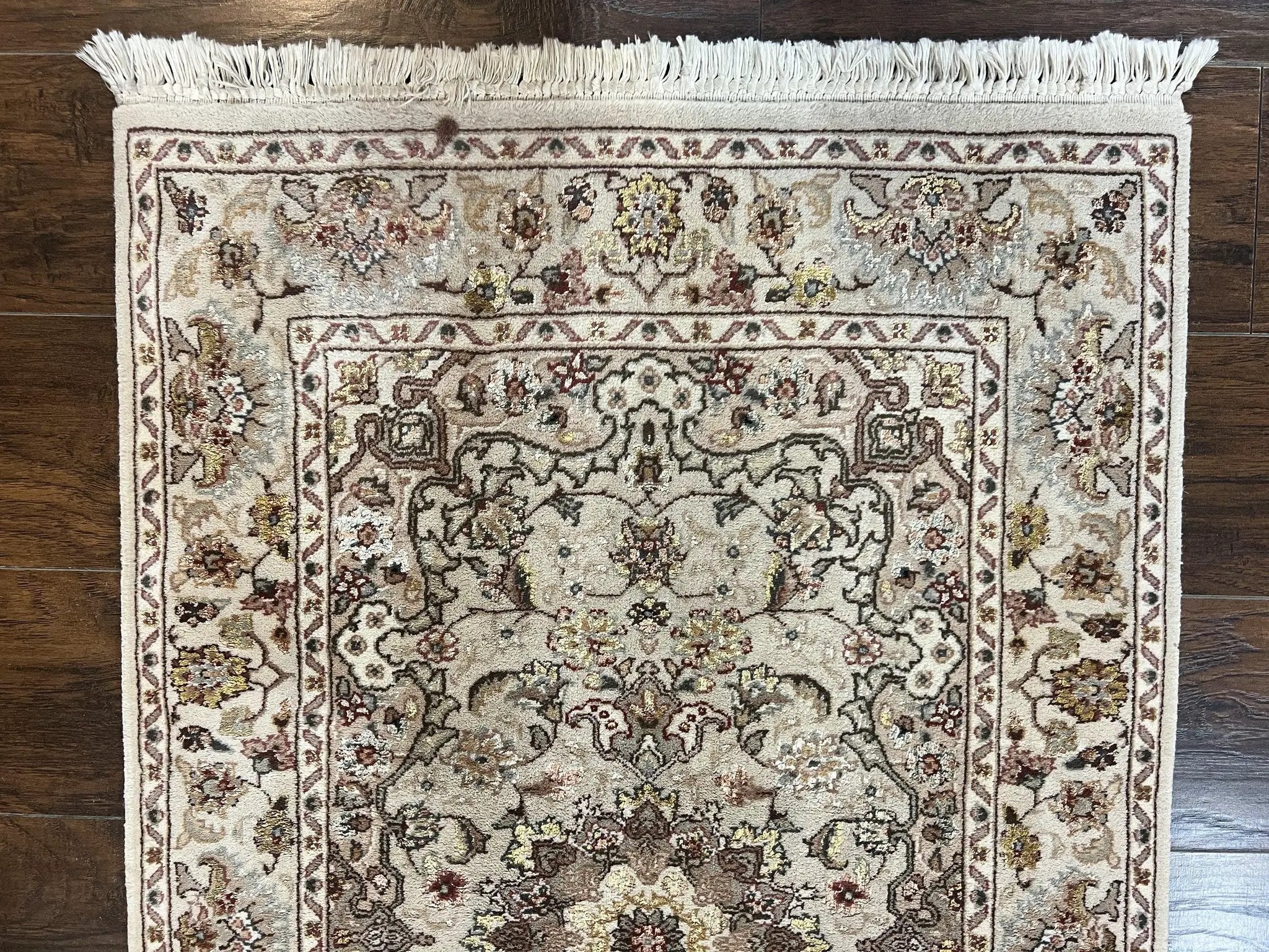 Sino Persian Rug 2.5 x 4, Hand Knotted Oriental Carpet, Small Persian Rug, Floral Medallion, Wool, Vintage by Jewel Rugs