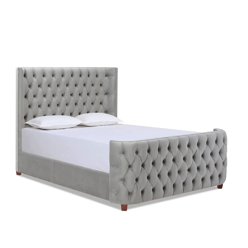 Brooklyn - Tufted Panel Bed Headboard And Footboard Set by HouseOfZazla