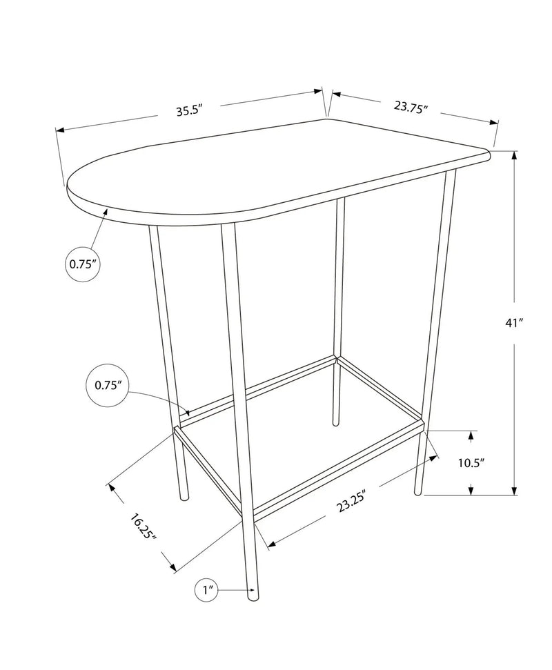 Home Bar Table With Bar Height Small Rectangular For Kitchen by Unique Piece Furniture