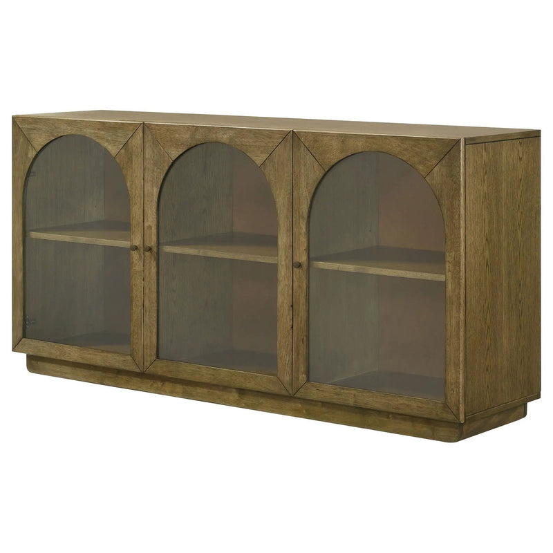 Castlewood 71-inch Dining Sideboard Buffet Server Brown Oak by Unique Piece Furniture