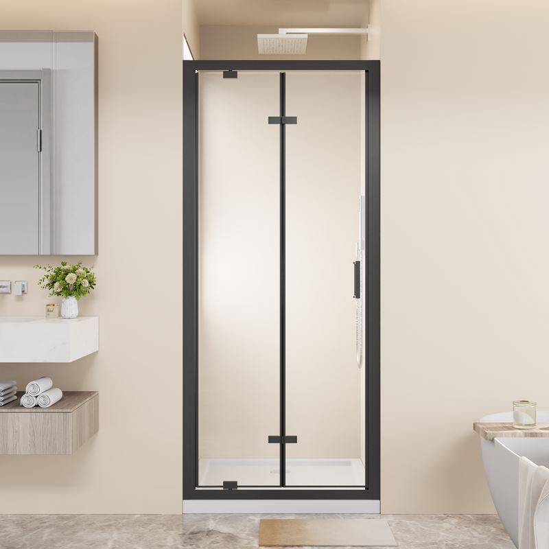Framed Bi-fold Pivot Shower Door 32"x72" by HouseOfZazla