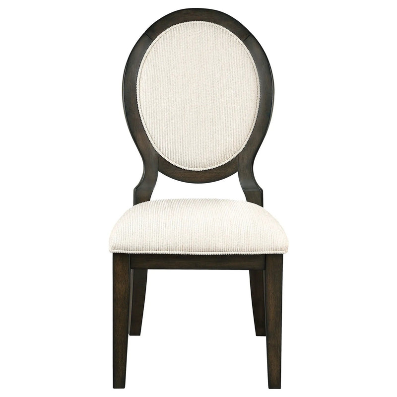 Twyla 5-piece 60-inch Round Wood Dining Table Set Dark Cocoa by Unique Piece Furniture