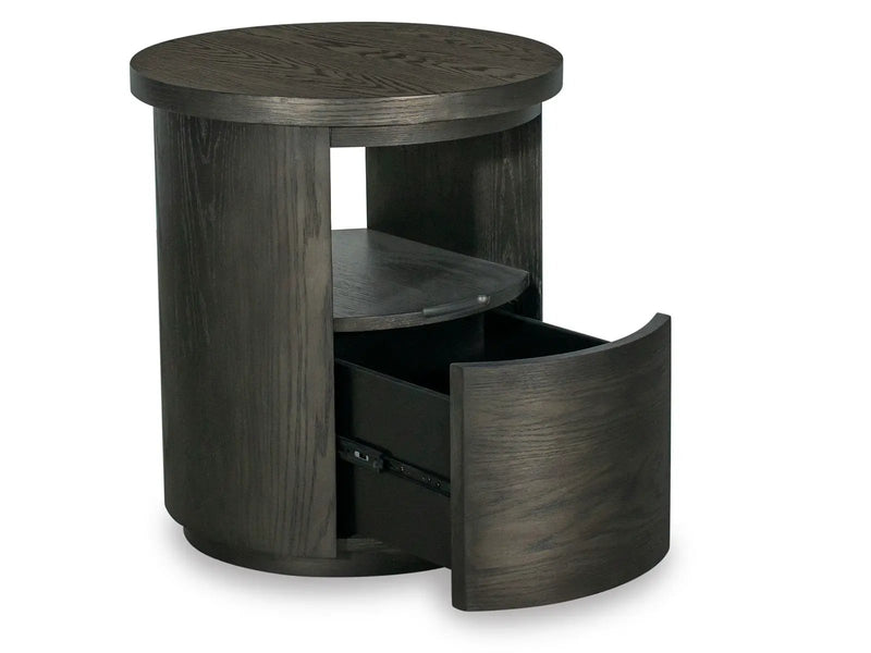 Bosley - Round End Table - Coffee Bean by Unique Piece Furniture