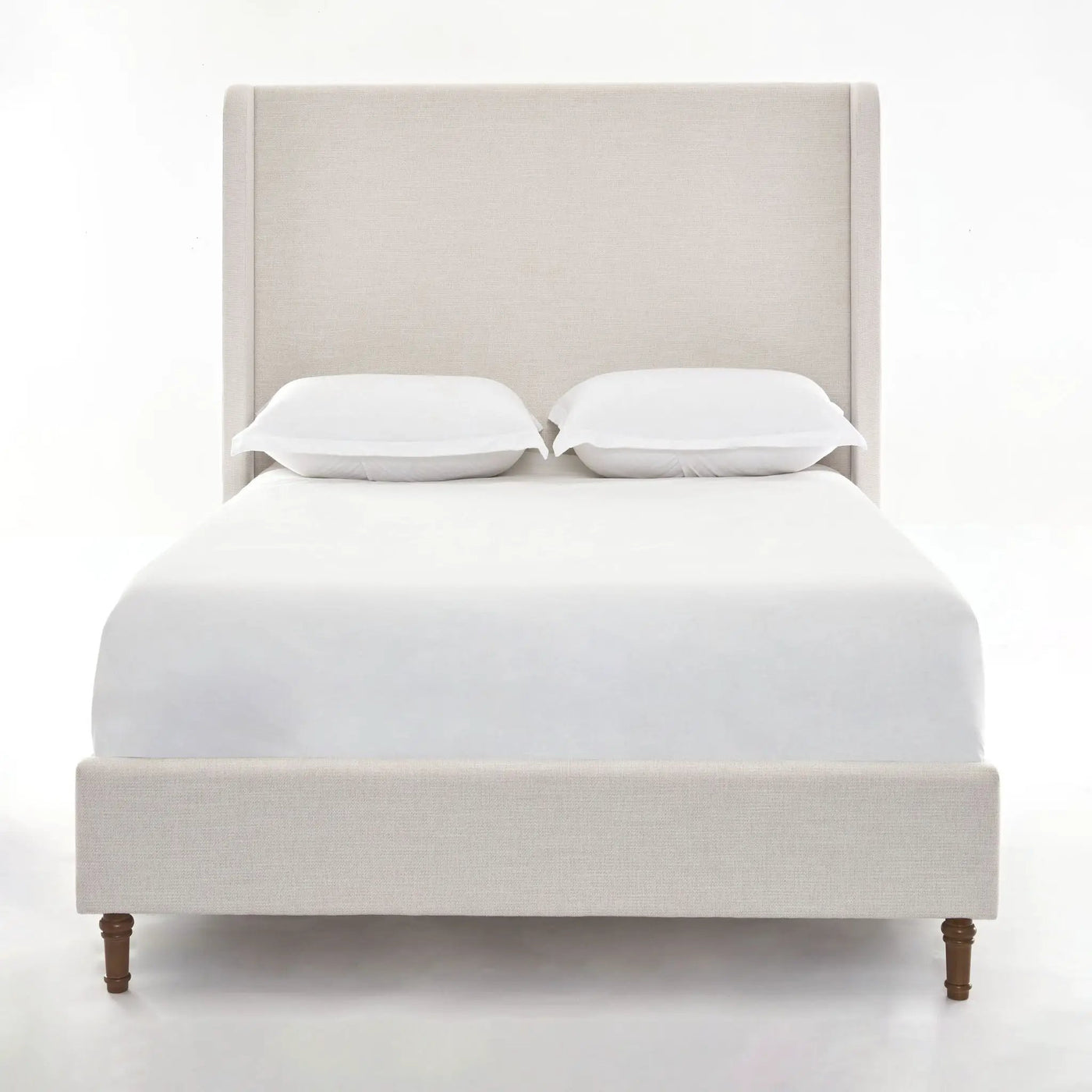Harper - Tall Headboard Upholstered Bed / High Headboard / Elegant Simplicity / No Box Spring Needed by HouseOfZazla