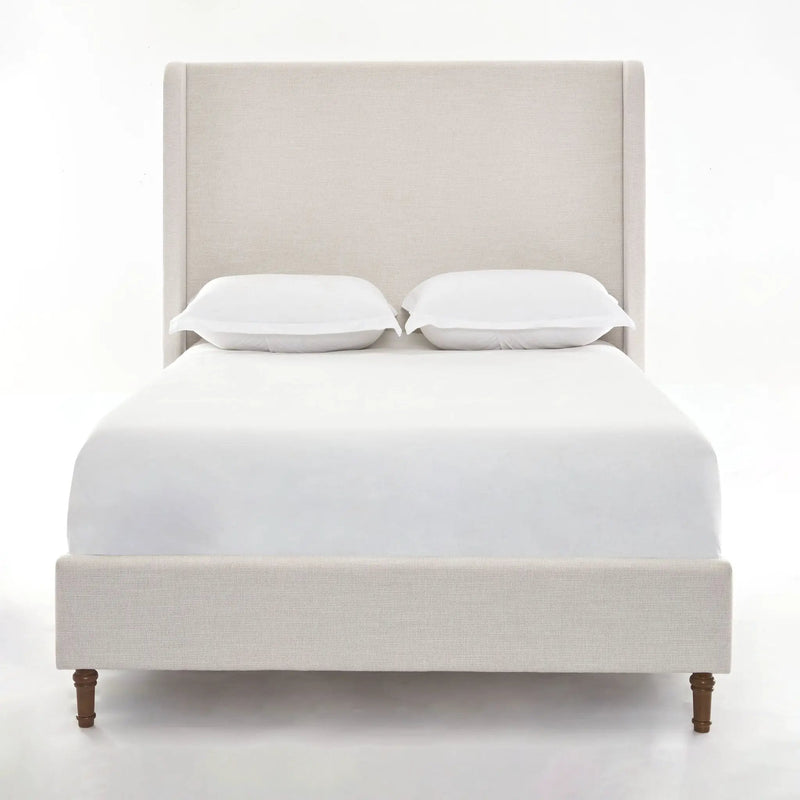Harper - Tall Headboard Upholstered Bed / High Headboard / Elegant Simplicity / No Box Spring Needed by Unique Piece Furniture