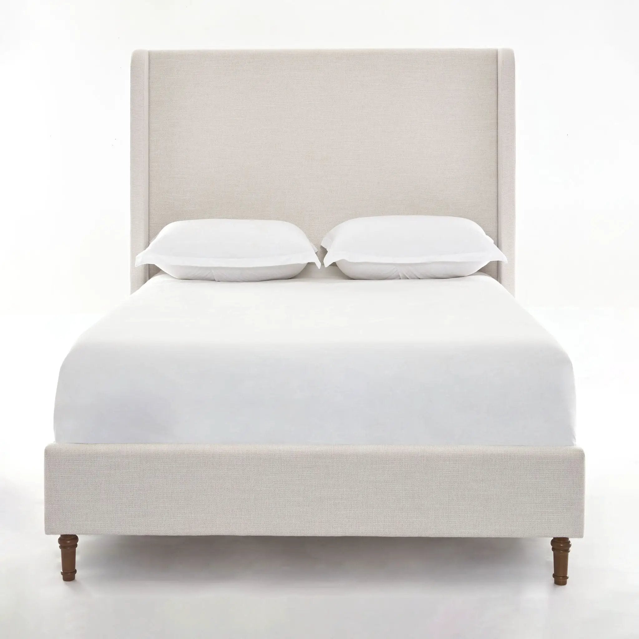 Harper - Tall Headboard Upholstered Bed / High Headboard / Elegant Simplicity / No Box Spring Needed by Unique Piece Furniture