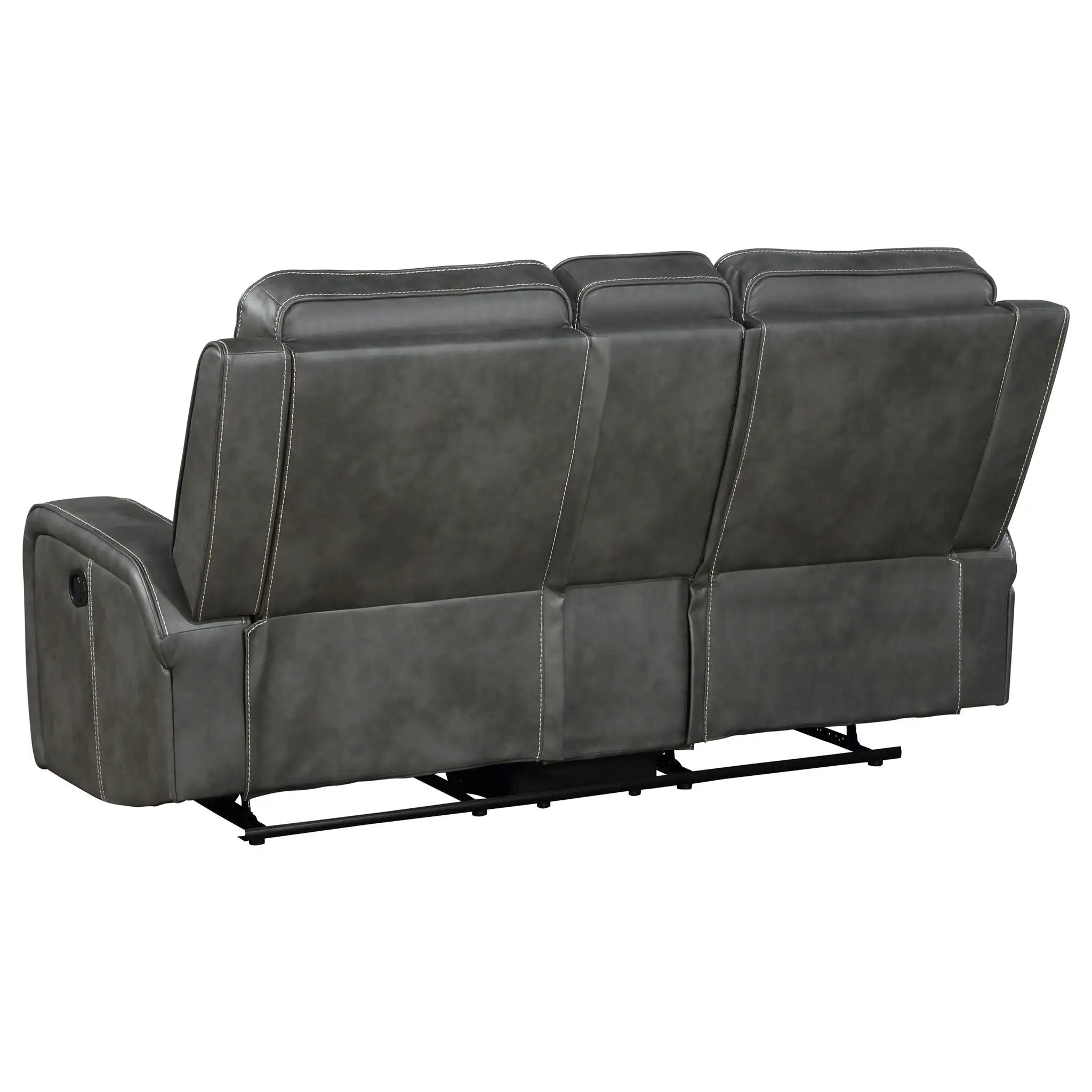 Raelynn 3-piece Upholstered Reclining Sofa Set Grey by Unique Piece Furniture