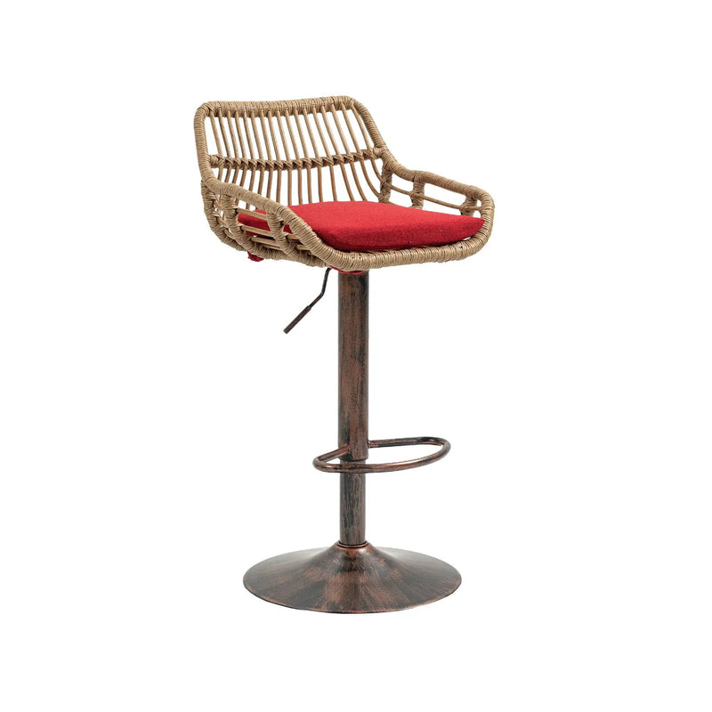 Modern Swivel Bar Stools Adjustable Counter Chairs With Footrest (Set of 2) by HouseOfZazla