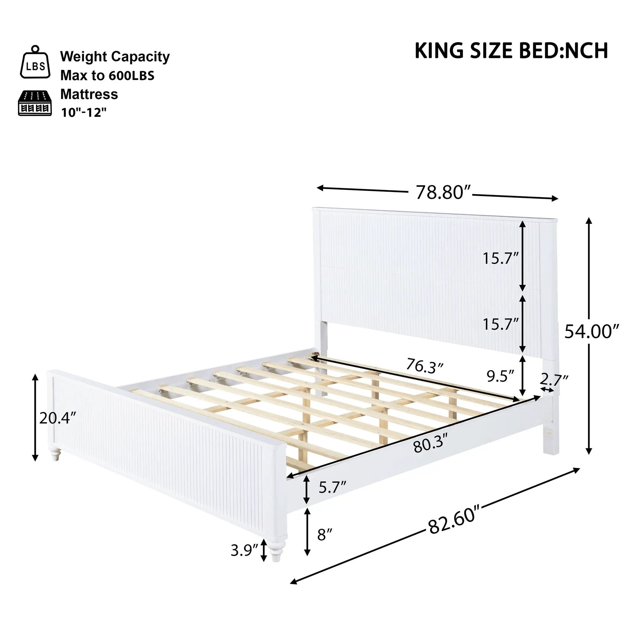 King Size Bed Frame by HouseOfZazla