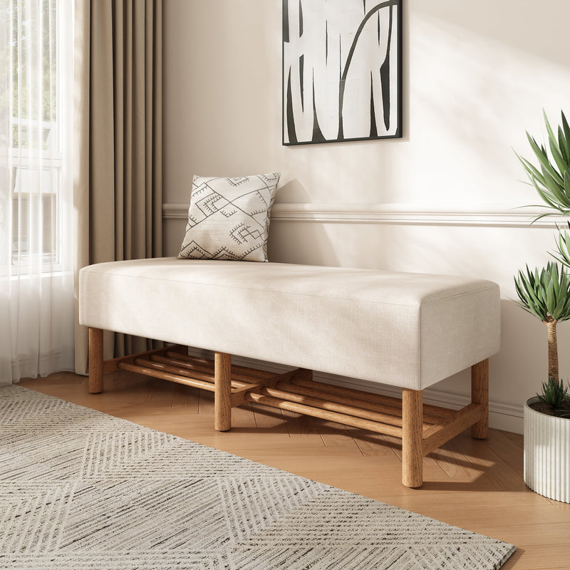 Rectangular Upholstered Storage Bench by HouseOfZazla