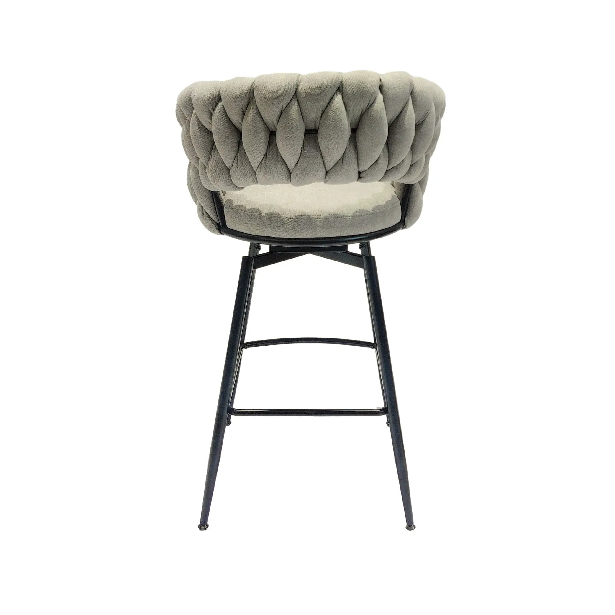 Bar Stool 360 Swivel With Back Footrest by HouseOfZazla