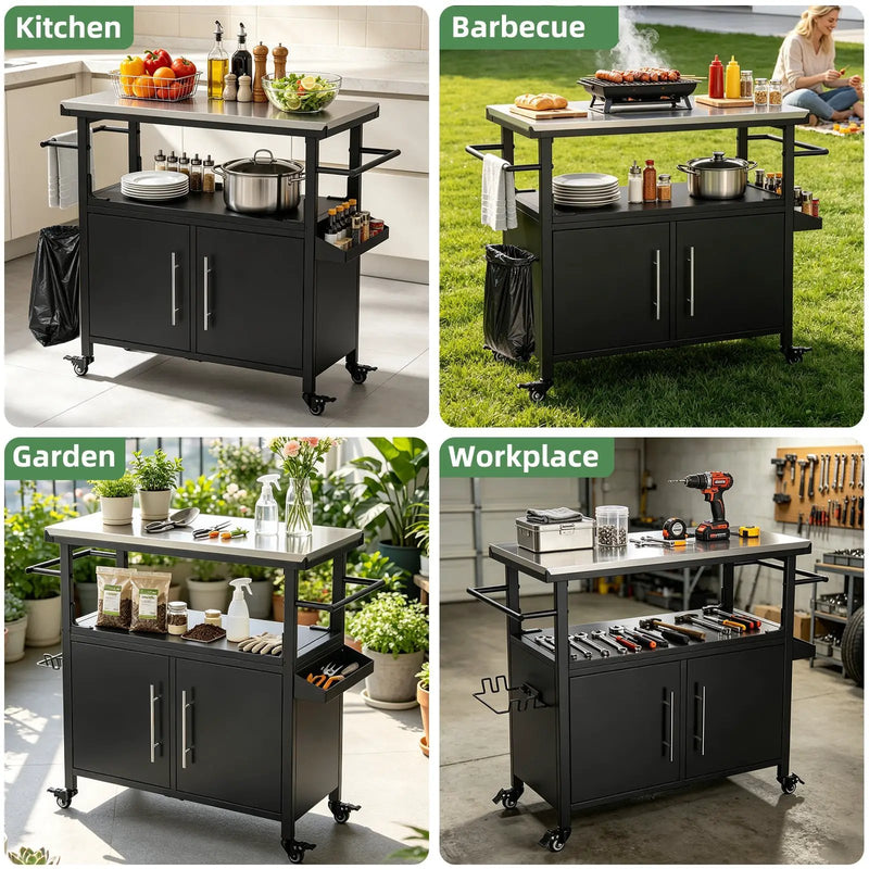 Outdoor Grill Cart with Patio Furniture by HouseOfZazla