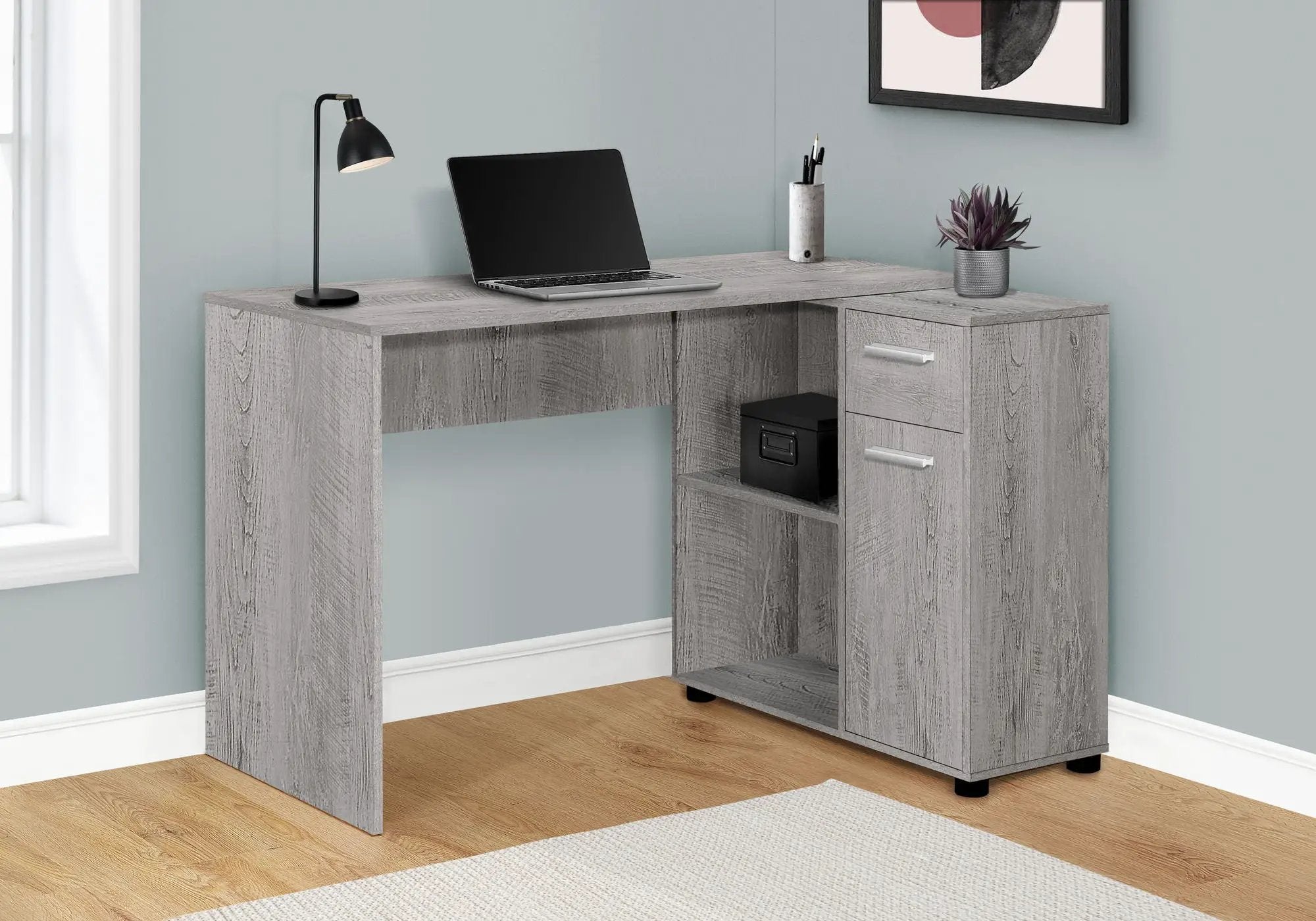 Computer Desk, Home Office, Corner, Storage Drawers, L Shape, Contemporary & Modern by Unique Piece Furniture