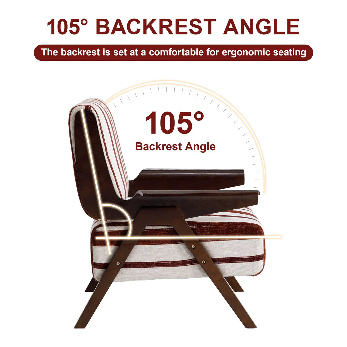 Modern Armchair with Widened Armrests by HouseOfZazla