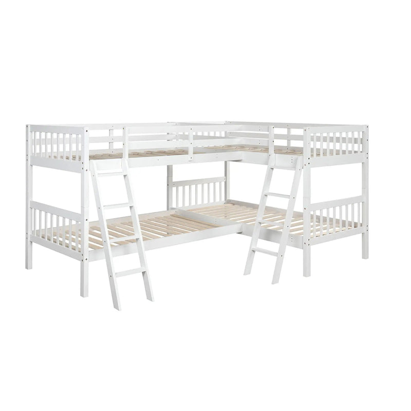 L Shaped Bunk Bed With Ladder by HouseOfZazla