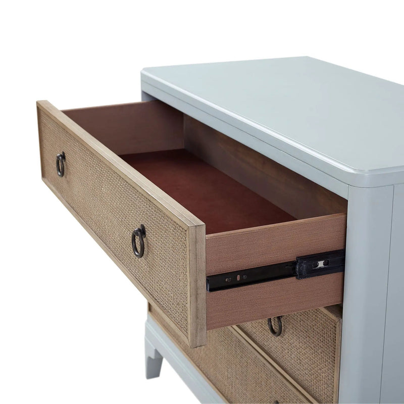 3 Drawers Hall Chest With Cane Fronts by Unique Piece Furniture