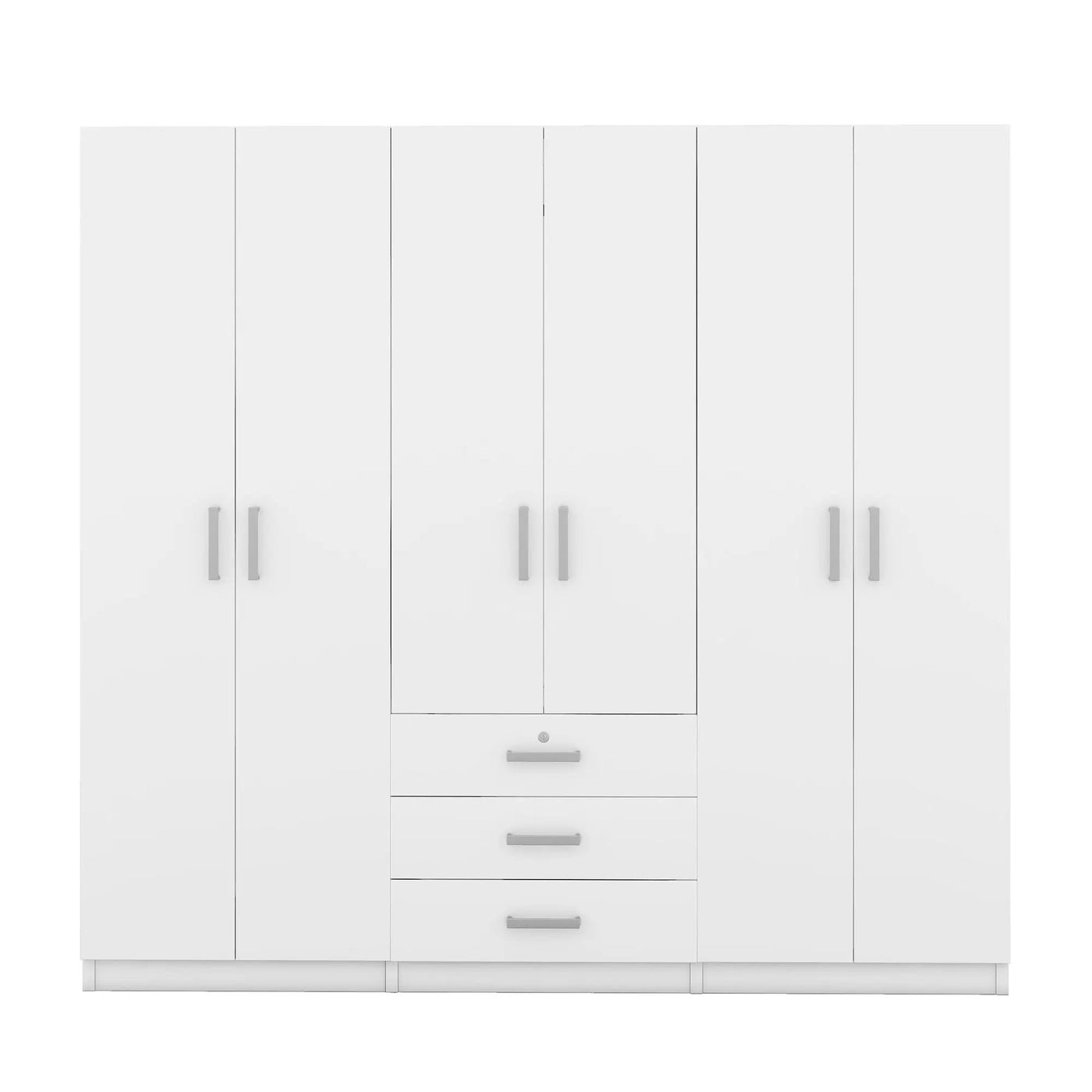 6 Doors Wardrobe Storage For Bedroom, With Big Drawers by Unique Piece Furniture