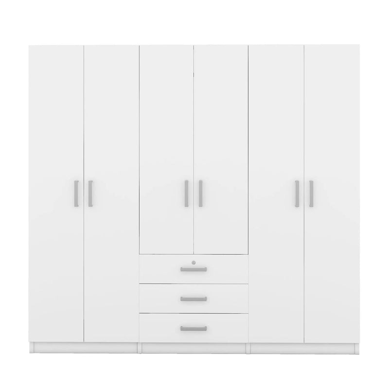 6 Doors Wardrobe Storage For Bedroom, With Big Drawers by Unique Piece Furniture