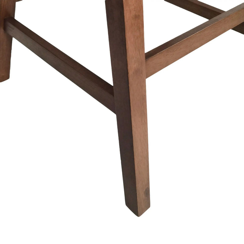 Mid Century Modern Counter Stool With V Shape Frame And Upholstered Seating by HouseOfZazla