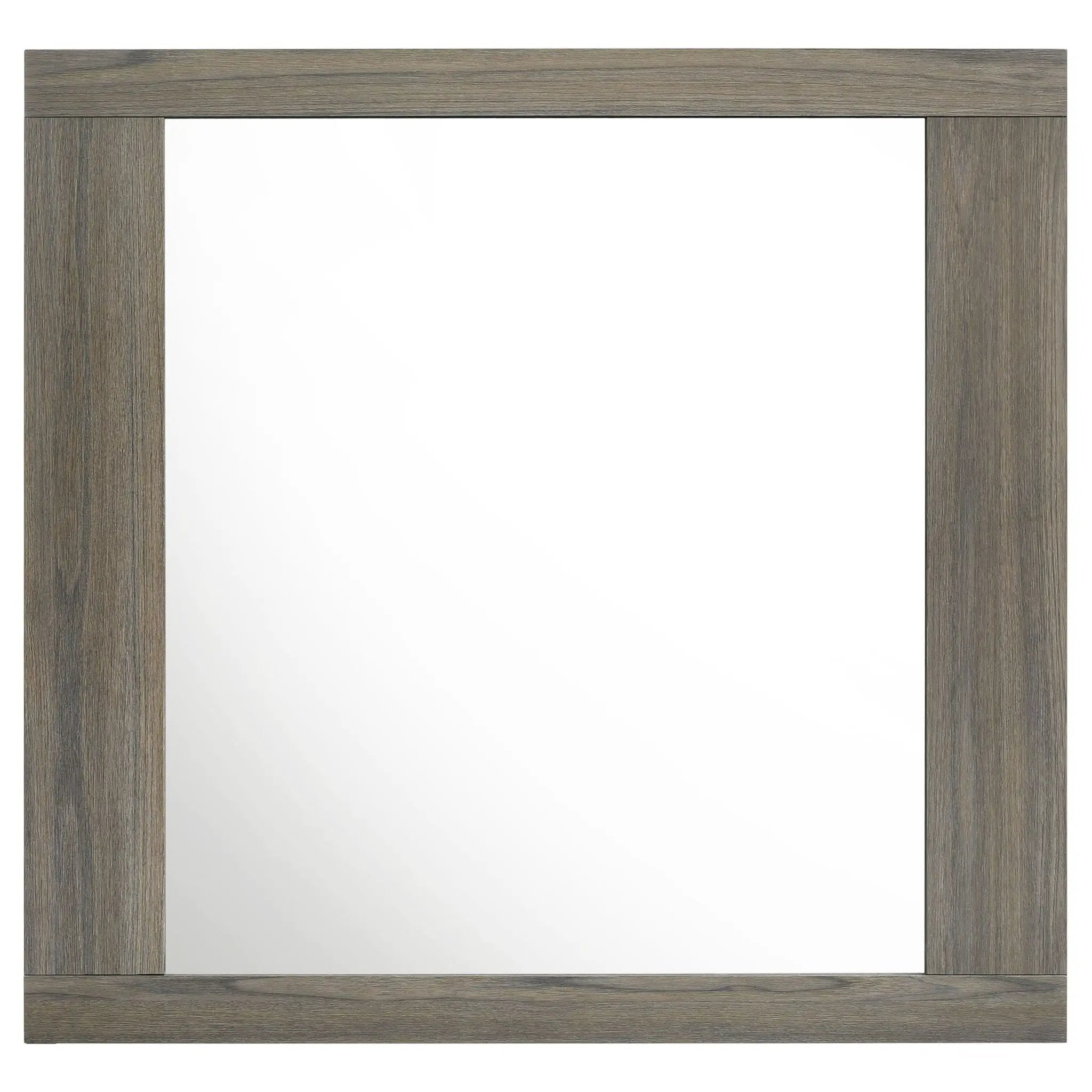 4 Piece Queen Bedroom Set With Built In Storage And Mirror - Oak