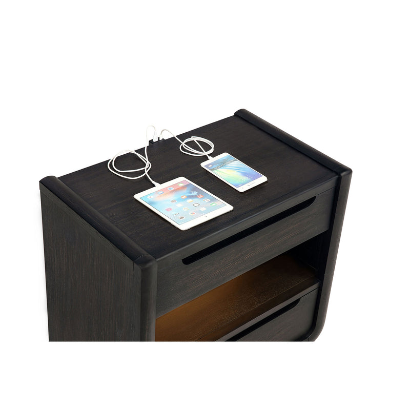 Bangor Burnished Nightstand by HouseOfZazla