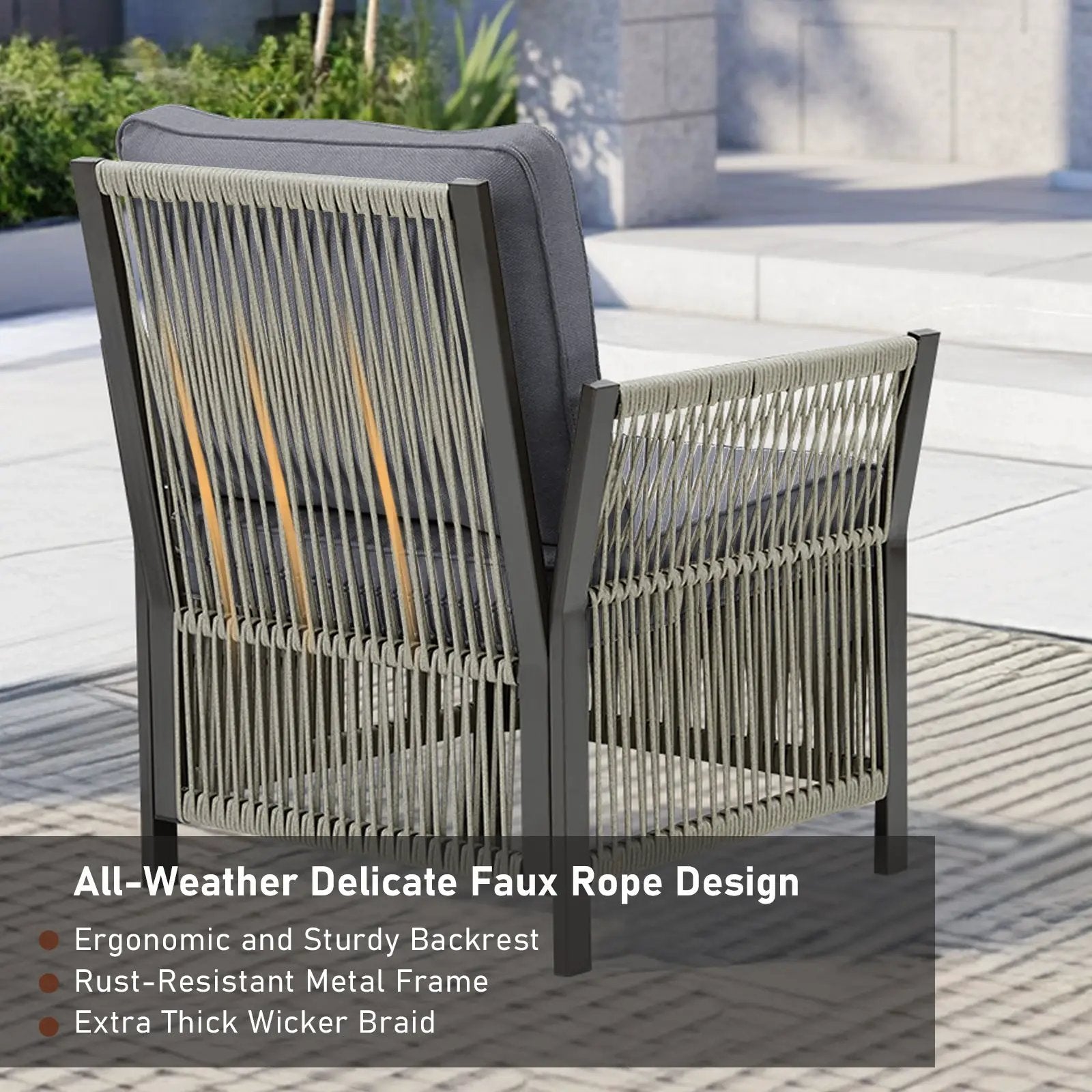 Outdoor Patio Arm Chairs Set of 2 by HouseOfZazla