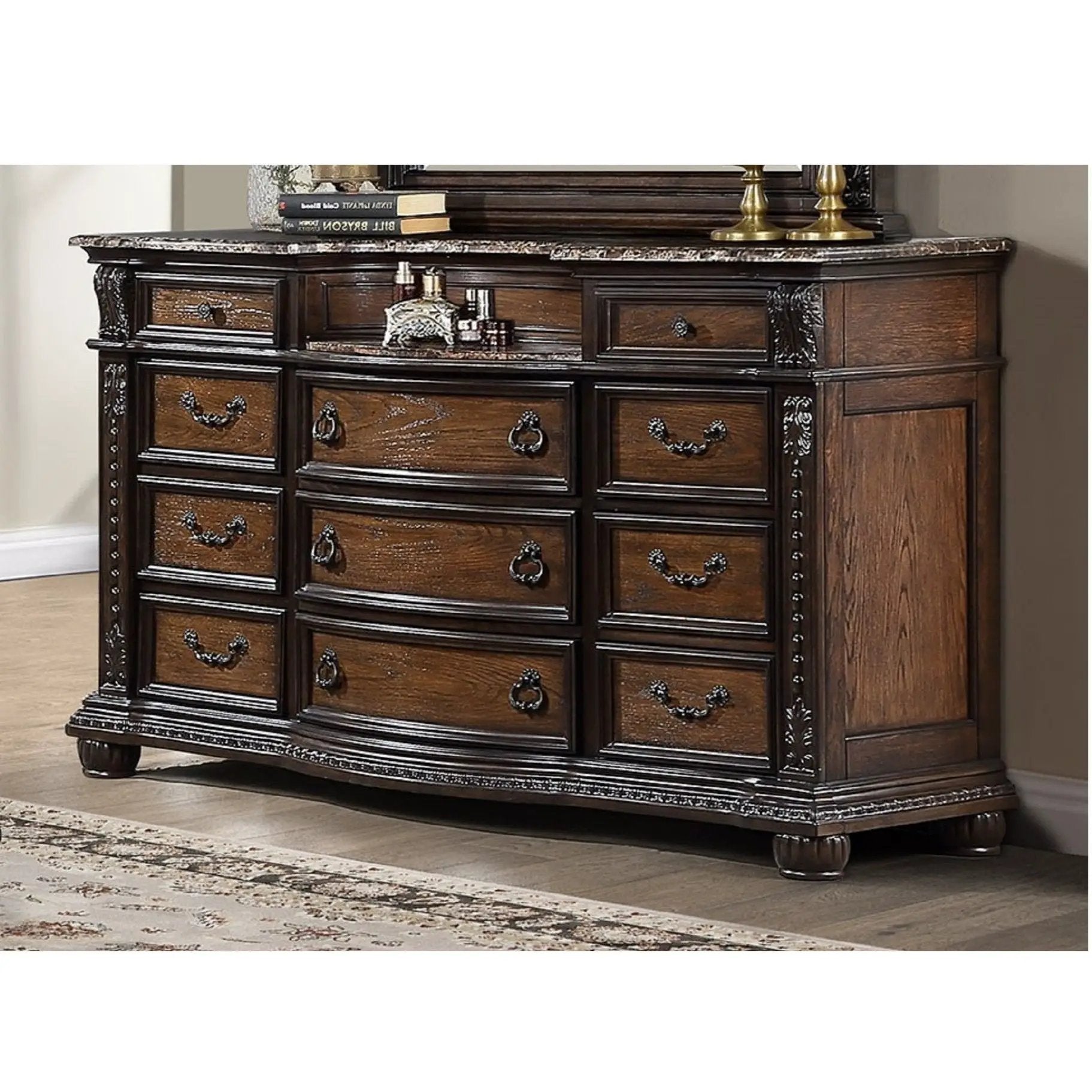 11 Drawer Dresser - Brown / Coffee by Unique Piece Furniture