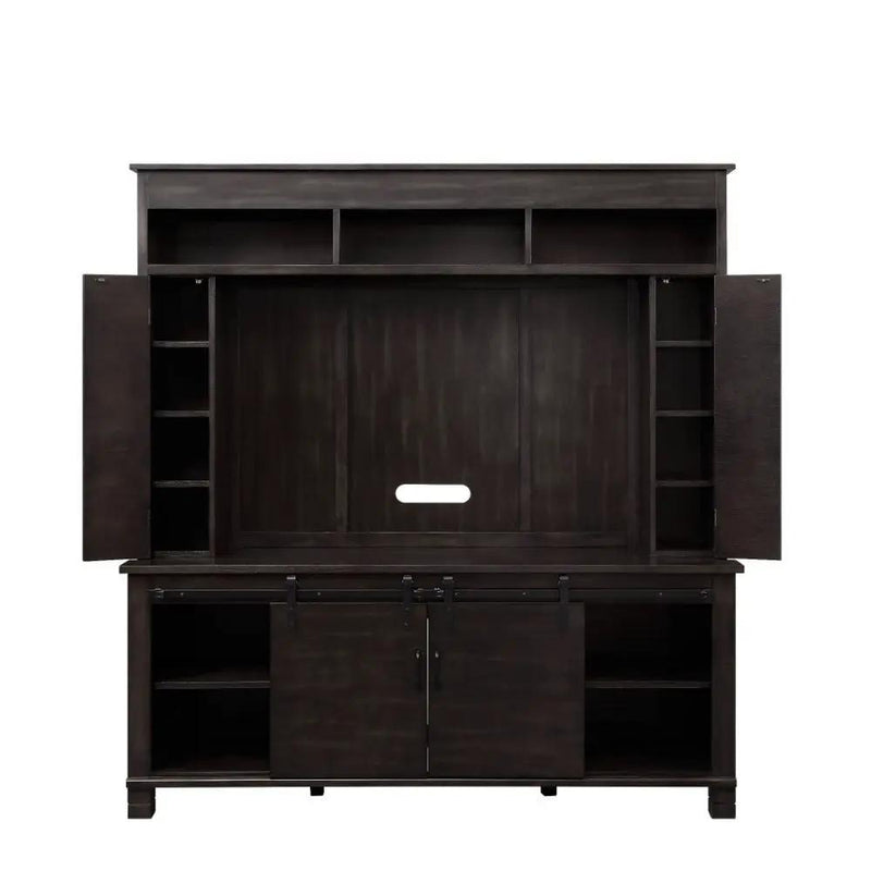 Apison - Entertainment Center (Include 91617Fir) - Espresso by Unique Piece Furniture