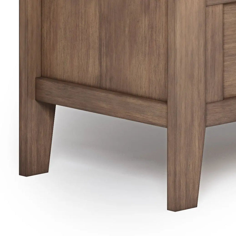 Adams - Entryway Storage Bench - Rustic Natural Aged Brown by Unique Piece Furniture